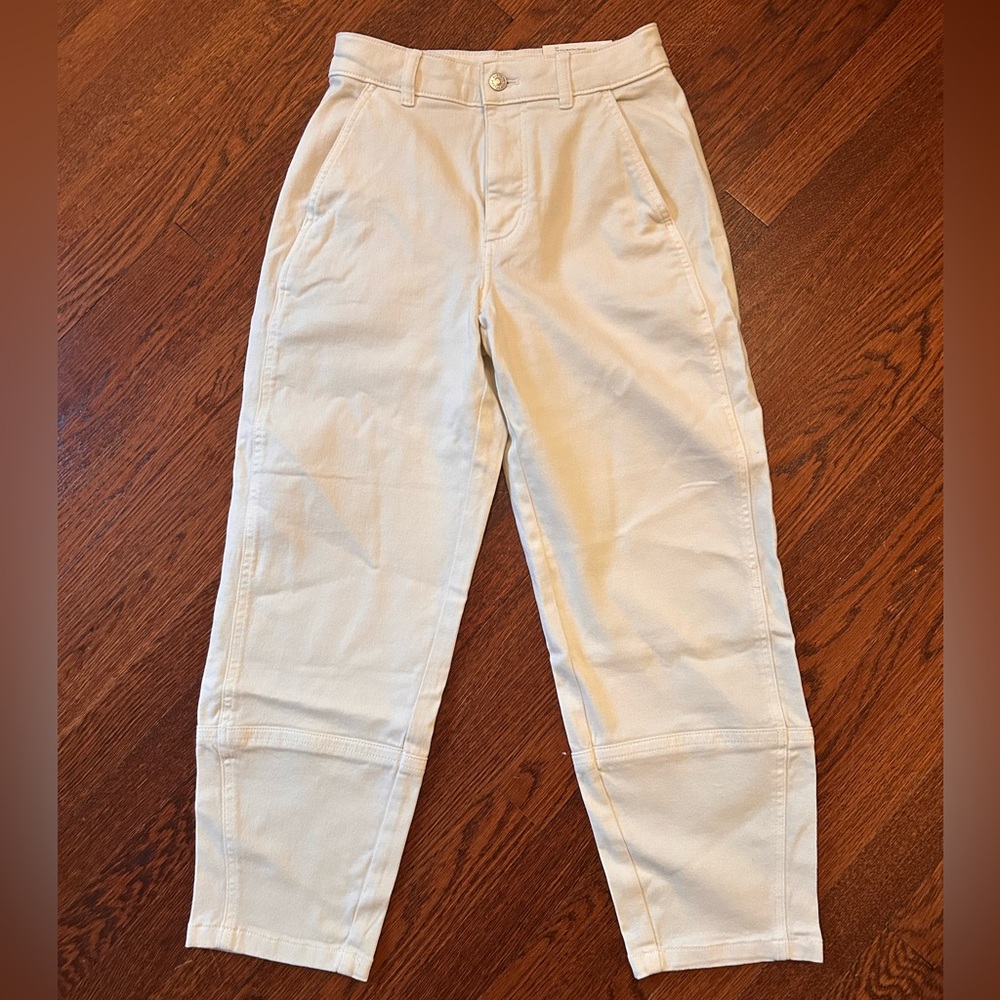 NWT Everlane Women's Utility Barrel Pants (regular) Bone size 2